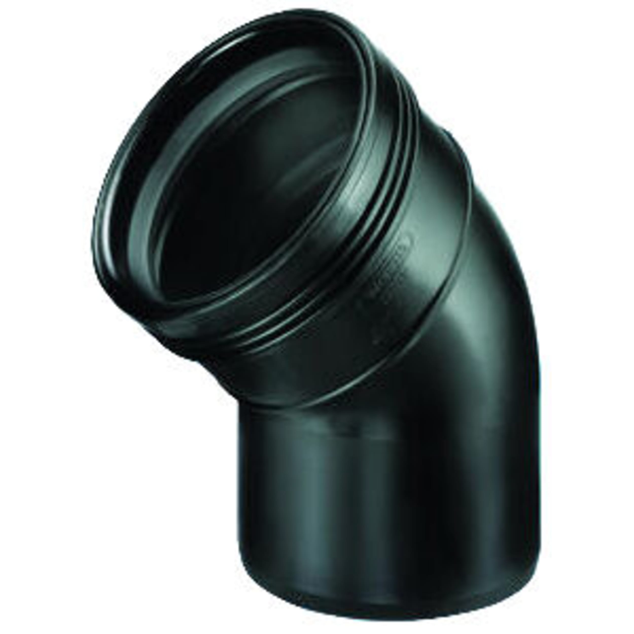 Bend PP 45 ° SPIE X CUFF NEGRO 75 mm