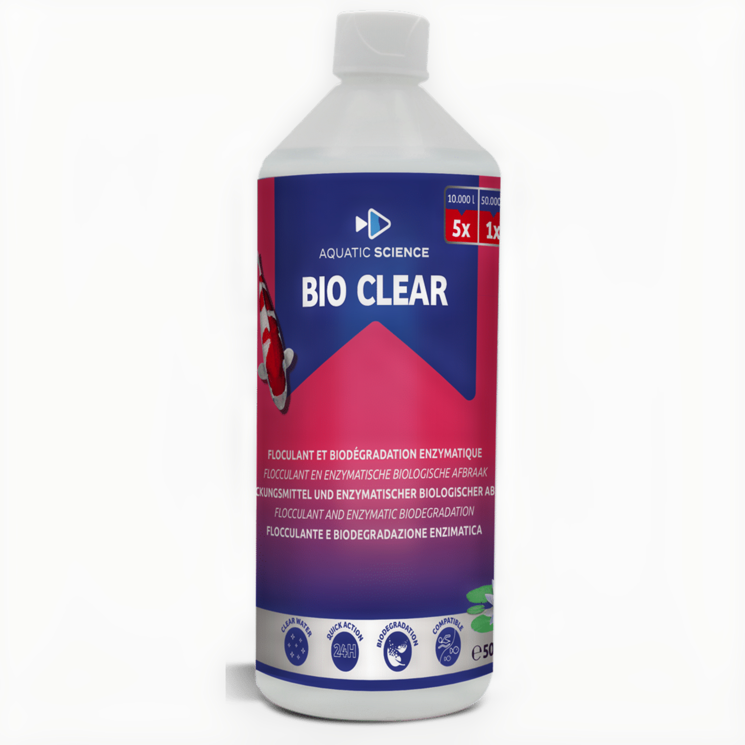 Bio Clear 0,5 L Bottle, Shampoo, Shaker