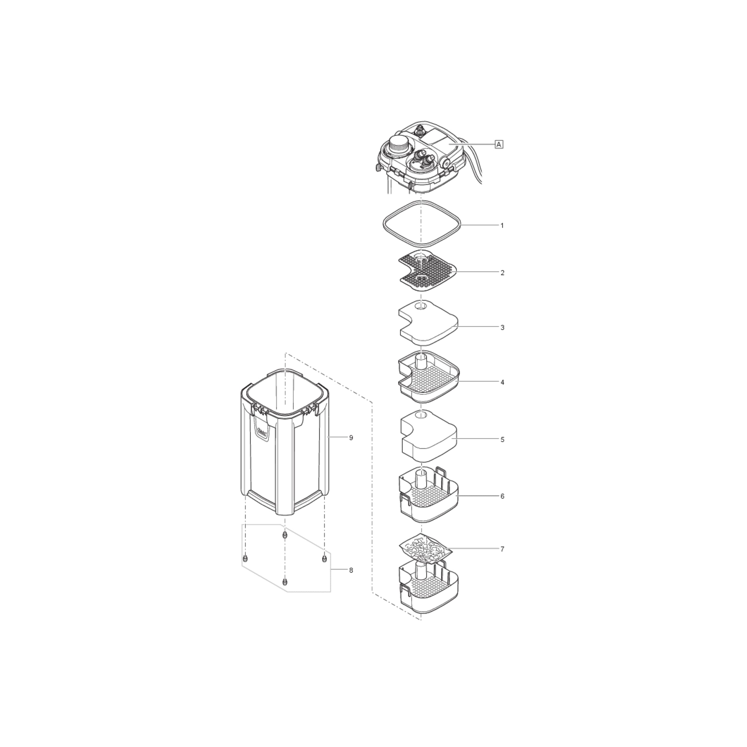 Cesta filtro de recambio BioMaster - Oase spare parts